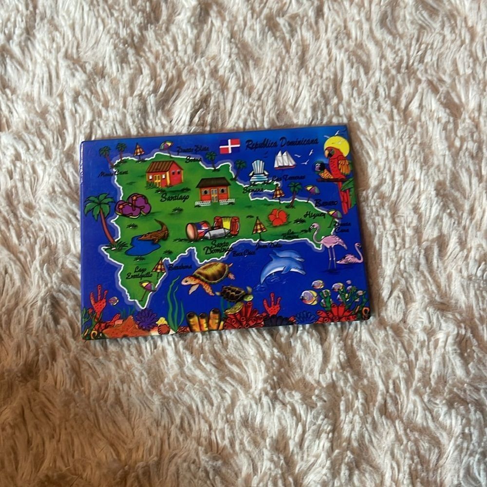Colorful Dominican Republic Souvenir Magnet - Picture 3 of 4